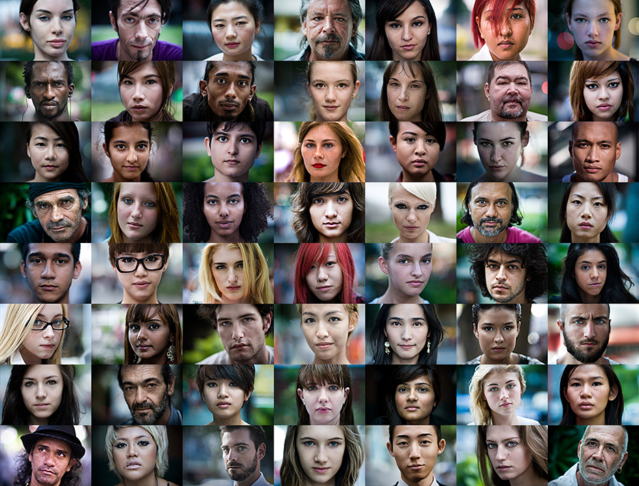 Shooting portraits of strangers