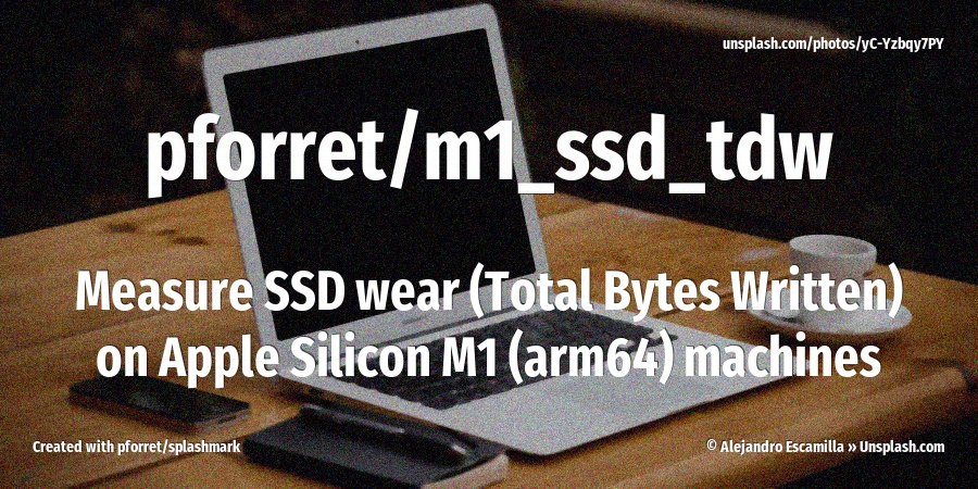 Check the SSD wear on your M1 machine