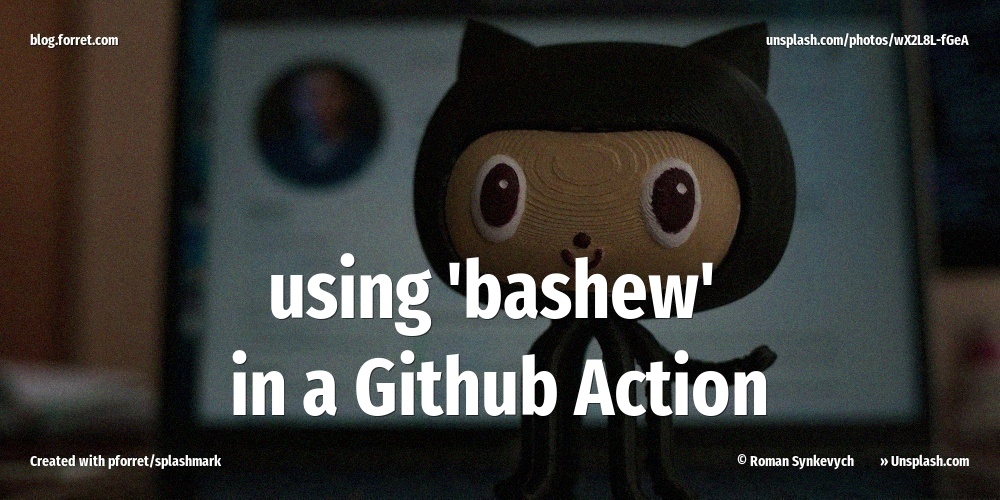 Using bashew in GitHub Actions